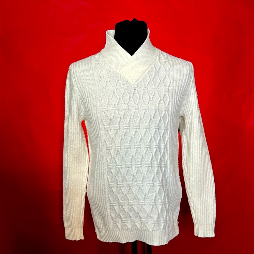 Manfinity Homme Men Solid Cable Knit Sweater Size Small